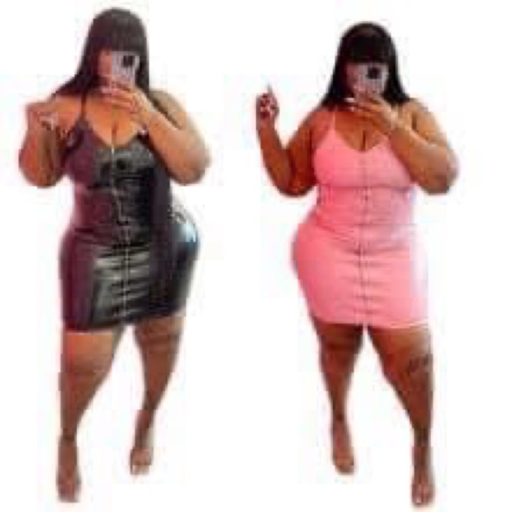 Leather dress